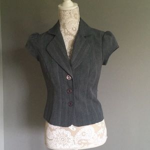 { A. Byer } fitted lady like grey blazer